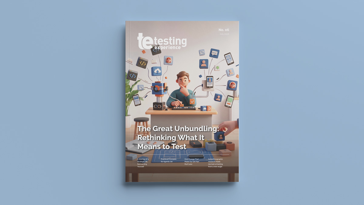Testing Experience Magazine Cover - Issue No.6